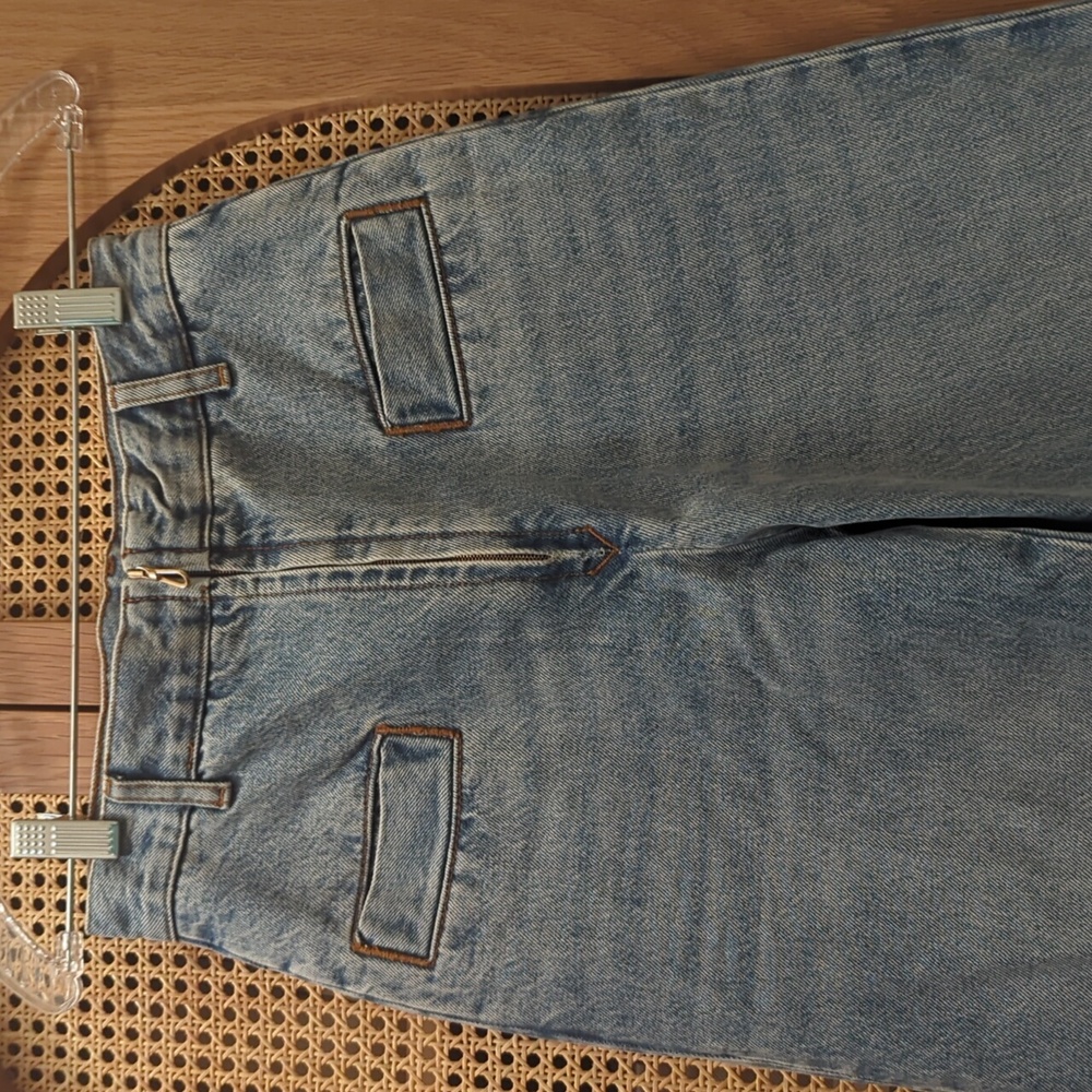 NWT Sandro Wide Leg Jean (Oslo Jean) Sz 34 - XS | Light Wash Denim - Picture 2 of 9
